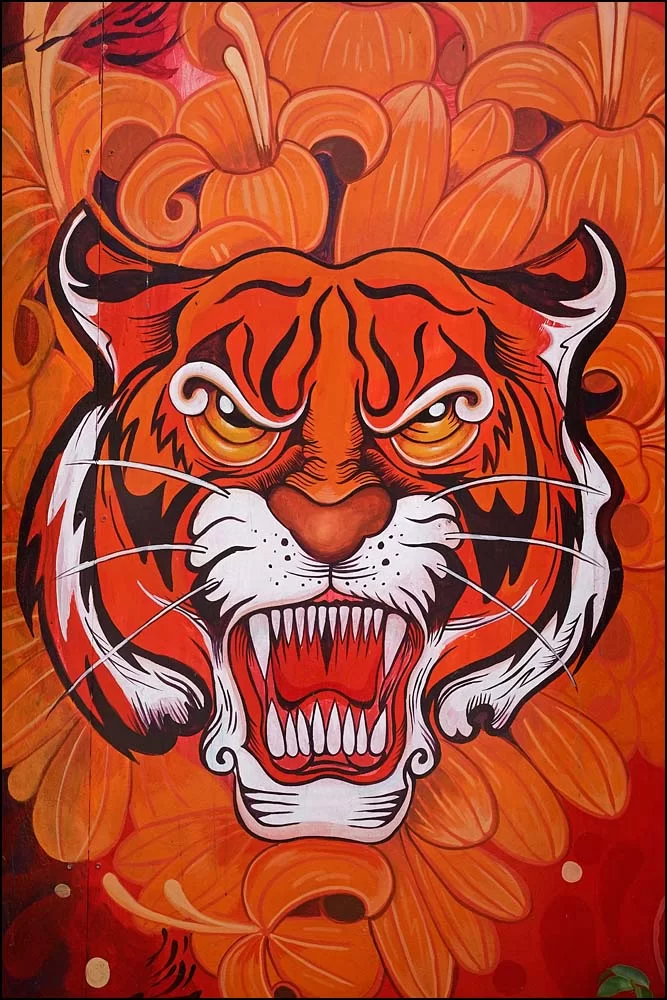 22-1436 Väggmålning, tiger CHR.webp