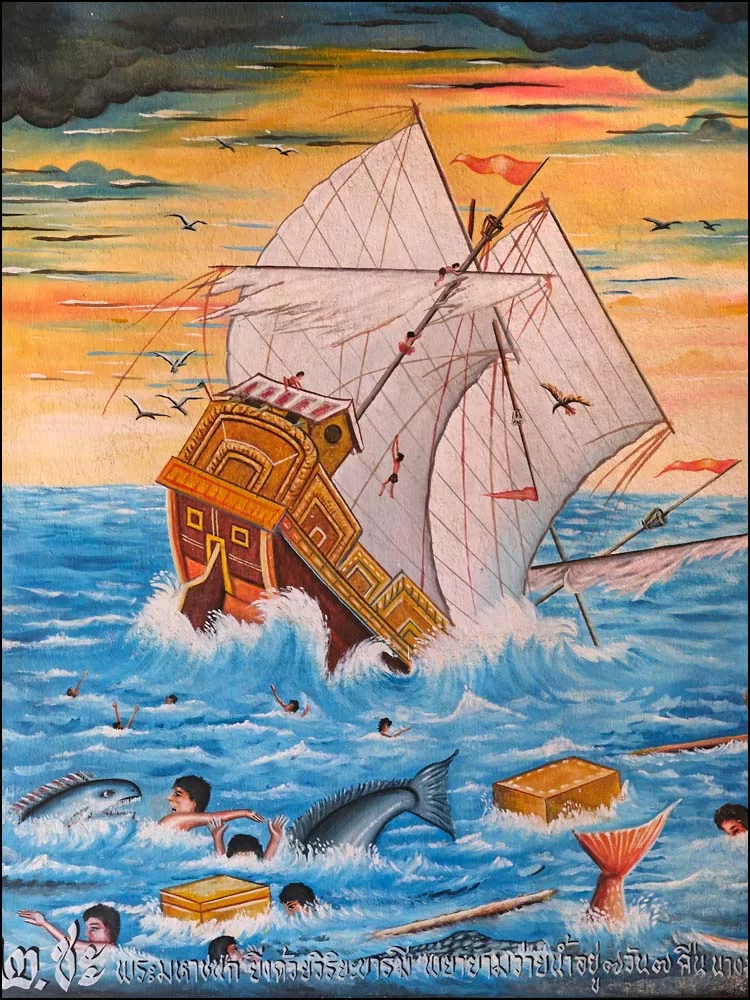 26-0096 Tempelmålning, Wat Phra Singh CHR.webp